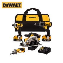 [DeWALT] 디월트 20V 충전 멀티세트(DCF885N DCD785N DCG412N DCS391N 4.0Ah 3팩) DCK485M3-KR