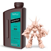 헬특 프린터레진 3D 수지 프린터레진SUNLU-물 세척 가능/ABS/표준/Like PA UV 수지 1KG 액체 낮은 냄새 빠, 07 Standard-Beige