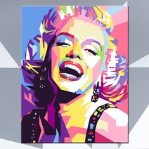pop038 일러스트 팝아트 마돈나 madonna 유명인 캔버스액자, 고급형유광전처리_L_24cm x 33cm