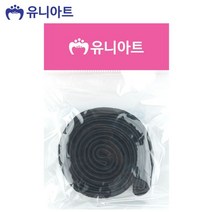 유니아트 1000 넙적 고무 밴드 2.5cm 특대 (검정)
