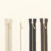 YKK 골드지퍼 40종 모음 다양한 사이즈(10~50cm)&색상 기획, 4) 25cm_마룬, 01. YKK 골드지퍼