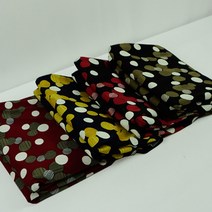 원단대장 프린트 폴리스판 패턴 스판 얇은천 땡땡이 의류용, 선택-2(노랑색)