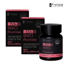 한미양행 피부보습에 좋은 저분자 피쉬 콜라겐을 채우다 500mg 30정 1박스(30일분), 2개, 30정1박스