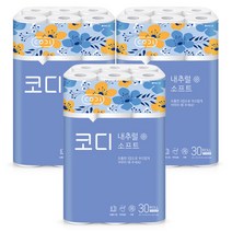 [내일도착] 코디 내추럴소프트 27m 30롤 3팩, 1세트