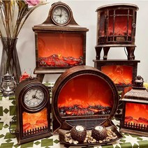 벽난로모형 인테리어 실내 장식 거실, C