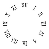 [바보사랑] 스텐실 도안(ST-5044) 로마숫자 시계, 상세 설명 참조