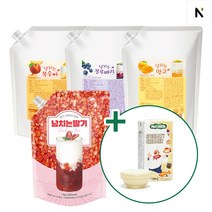 네이쳐티 넘치는 망고 딸기 복숭아 블루베리 베이스 + 누티연유 380g 증정, 복숭아 1kg+누티연유 380g