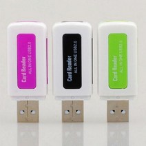 카드리더기 usb sd card 4-in-1 멀티 포트 고속 휴대용 메모리 카드 리더기 마이, 01 1pcs Random