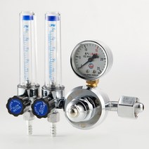 이중 압력계 압력조절 아르곤 가스계량기 AR/CO2 레귤레이터 이중유량계 아르곤 감압기 감압밸브, 이중관 아르곤 가스 계량기