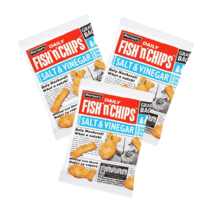 영국직구 버튼스 피시 칩스 소금 & 식초 맛 그랩백 - LPS 펍 카드 12x40g, 상세참조, 수량