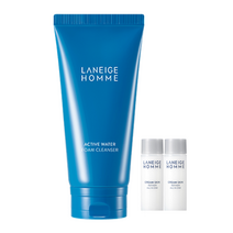 피부관리 라네즈 옴므 액티브워터 폼 클렌저 150ml+옴므크림스킨25ml*2(1492480)