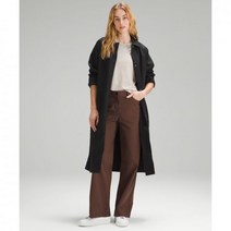 룰루레몬 라이트웨이트 콜라드 A-라인 코트 - 블랙 422638