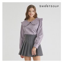 와이드 칼라 기본 블라우스(WY9LSF1)