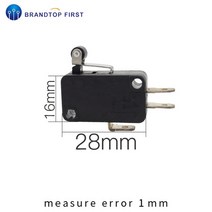 마이크로 스위치 16A 250VAC SPDT 순간 이동 리미트 스위치 1NO1NC 레버 롤러, 06 v-155-1c25