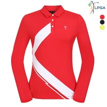 [LPGA] 여성 L절개 배색 제에리 티셔츠 (L193TL502P)