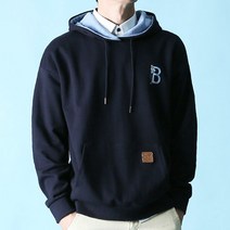 블루포스 국내생산 남녀공용 BG엘튼오버핏 후드티셔츠 국내생산 커플 긴팔티셔츠 단체복 후드티
