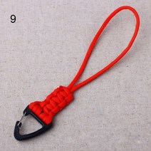 초경량 등산용품 파라코드 키 체인 끈 삼각형 버클 고강도 낙하산 코드 자기 방어 비상 생존 배낭 열쇠 고리, 9