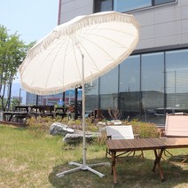 카나모 비치 캠핑 파라솔 휴대용 낚시 태슬 대형 감성, 02. 타슬파라솔 지름 206cm