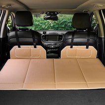 차량용 뒷좌석 놀이방 매트 평탄화 보드 반려동물 카시트, 일체형 새들브라운, 1개