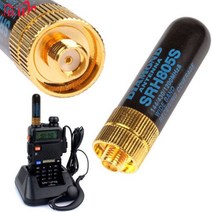 이득 듀얼 밴드 안테나 UHF + VHF SRH805S SMA TK3107 2107 Baofeng UV-5R 888S UV-82 워키 토키 라디오, 한개옵션0