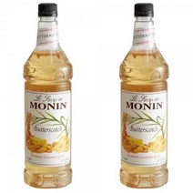 Monin Premium Butterscotch Flavoring Syrup 모닌 프리미엄 버터스카치 시럽 33.8oz(1L) 2팩, 2개, 1L
