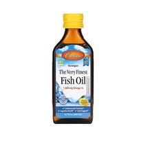 Carlson Labs 칼슨 순수 정제 생선 오일 200ml 레몬 The Very Finest Fish Oil Natural Lemon 1600mg 비타민 A D E 오메가 3