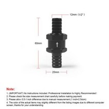 롤오버 연료 체크 컨트롤 밸브 범용 비 복귀 1 개 681012mm 알루미늄 합금 휘발유 디젤 물 라인 푸조 르노용 편도