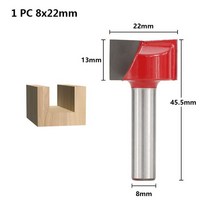 전기식 CMCP 청소 하단 라우터 비트 1pc 8mm 샹크 나무 카바 이드 조각 18-32mm CNC 밀링 커터, 01 1pc 8x22mm