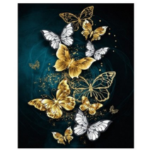 돈이 날아오는 황금나비 슬기로운집콕생활 색칠공부도안 유화그리기세트 DIY명화그리기 색칠공부도안, 옵션02