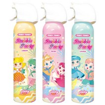 핑키통키 버블파티 300ml x3 유아 버블클렌저 거품목욕 스프레이 버블바스, 캔디핑크_스카이민트_엔젤라벤더
