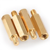 M5 황동 육각 스페이서 볼트 지지대 스탠드오프 PCB 고정 기둥 마더보드 너트, M5 (나사산 7mm), 30mm(10개), 1개