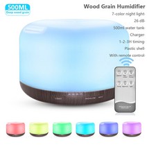 부유먼지청소기 고양이털 개털필터 반려견 동물청정기 500ml 전기 아로마 테라피 공기 가습기 침실 공기 청정기 초음파 led 원격 제어 가정용 아로마 테라피 분무기, 06, 유럽 ​​연합