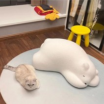 유아쇼파 유아소파 어린이쇼파 그물 빨간 거짓말 곰 레저 소파 단일 어린이 동물 좌석 잠자는 북극곰 베개 발코니 침실, 다른 색상은 고객 서비스에 문의