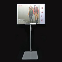 [좋은하루] 광고판 POP스탠드 가격표 POP 가격표 매대 (A4PET+기둥) 안내판 아크릴케이스 S/N 2020 NO:8995 _ SG/1221 WS254076