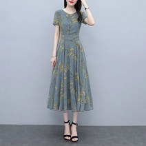 시원한 봄나들이 롱원피스 휴양지코디 반팔롱원피스 하객룩 바캉스룩 CMOL2303