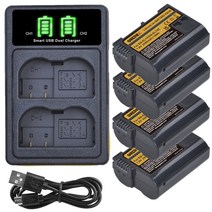 EN-EL15C 배터리 + 충전기 Type-C 포트 니콘 Z5 D850 Z6 Z7 D7000 ii 카메라, 08 4Battery and Charger