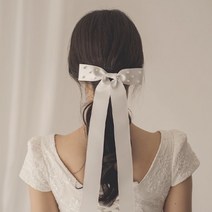 진주리본테일핀 셀프웨딩 리마인드웨딩 돌잔치 웨딩소품