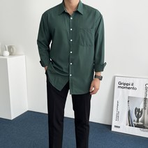 데일트 올데이 남자 빅사이즈 오버핏 링클프리 스판 셔츠 남방