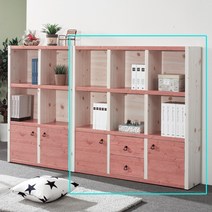 림퍼니처 프레리 주니어 1200 3단 수납형 낮은책장, 삼나무