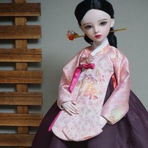 인형 한복 도래 당의 세트 msd sd 60cm 구체관절인형 완제품, sd~60도리스돌