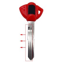 바이크 오토바이 블랭크 키 포경 블레이드 포함 스즈키 GSXR600 750 1000 1300 SV650 블랙/레드/블루, [03] Red Left, [03] Red Left
