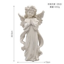 [XiangBaiLing해외직구상품]미니어처 기도하는 천사상 로코코 석고상 돌조각상 수호천사, 엔젤 복고 구색 맞추기