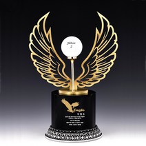 A7143 _ 크리스탈 금속 주석 청동 독수리 이글 알바트로스 트로피 기념패 상패 골프 이글패 eagle albatross, 금도금독수리