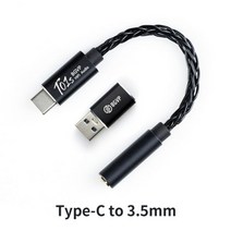 BGVP T01s Dac 디코딩 오디오 하이파이 이어폰 앰프 USB 타입 C 2.5mm 3.5mm 4.4mm 잭 어댑터 32 비트 디지털 디코더 AUX 컨버터103838, T01S 3.5mm