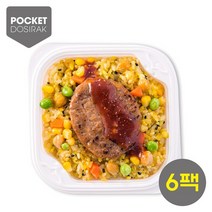 강황쌀잡곡밥콩단백비프포크스테이크6팩, 없음