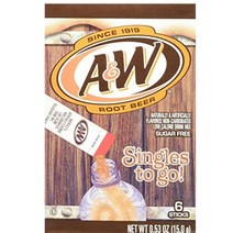 루트 A&W Root Beer 비어 드링크믹스 싱글즈 6팩, 1개