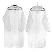 투명 코트형 방수 우의 우비 비옷 초경량 이쁜우비