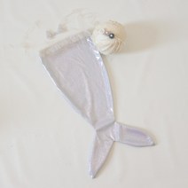 신생아 본아트 인어공주 의상 컨셉 촬영 옷 성장 사진 스튜디오 셀프 스냅 아기 소품, H