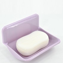선반 싱크대 헴라인 점착 물빠짐 비누 케이스 주방 욕실 심플 무타공 진열장 수납정리대 제조업자 1943735556, 2107 (한 카드 1개 ), 마카롱 노르딕 보라색
