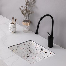 북유럽 반다리 세면볼 세면대 간이 건식 매립 탑볼 카운터, H 395x340